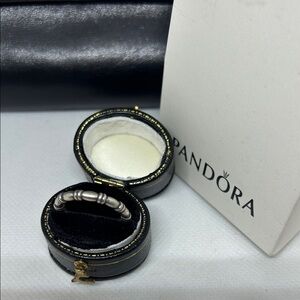 Pandora Sterling Silver Beaded Ring